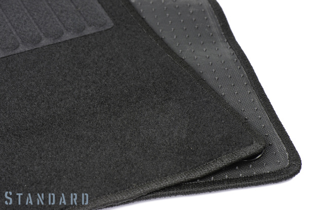Коврики текстильные "Стандарт" для Audi S6 (универсал / C6) 2008 - 2010, черные, 5шт.