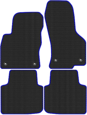 Коврики ЭВА "Ромб" для Skoda Superb III (универсал / 3V) 2016 - 2019, черные, 4шт.