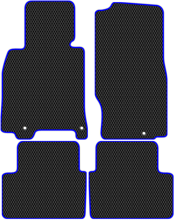 Коврики ЭВА "EVA ромб" для Infiniti G25 (седан) 2010 - 2014, черные, 4шт.