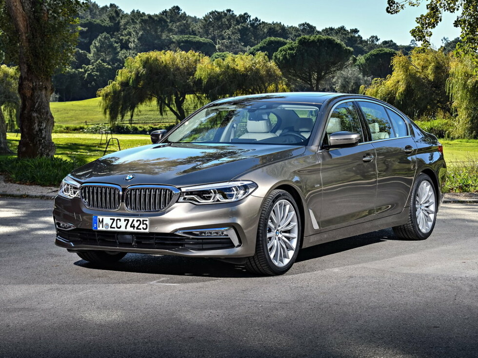 Коврики текстильные "Классик" для BMW 5-Series (седан / G30) 2016 - Н.В., темно-серые, 5шт.