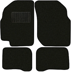 Коврики текстильные "Стандарт" для Nissan Almera II (седан / N16) 2000 - 2003, черные, 4шт.