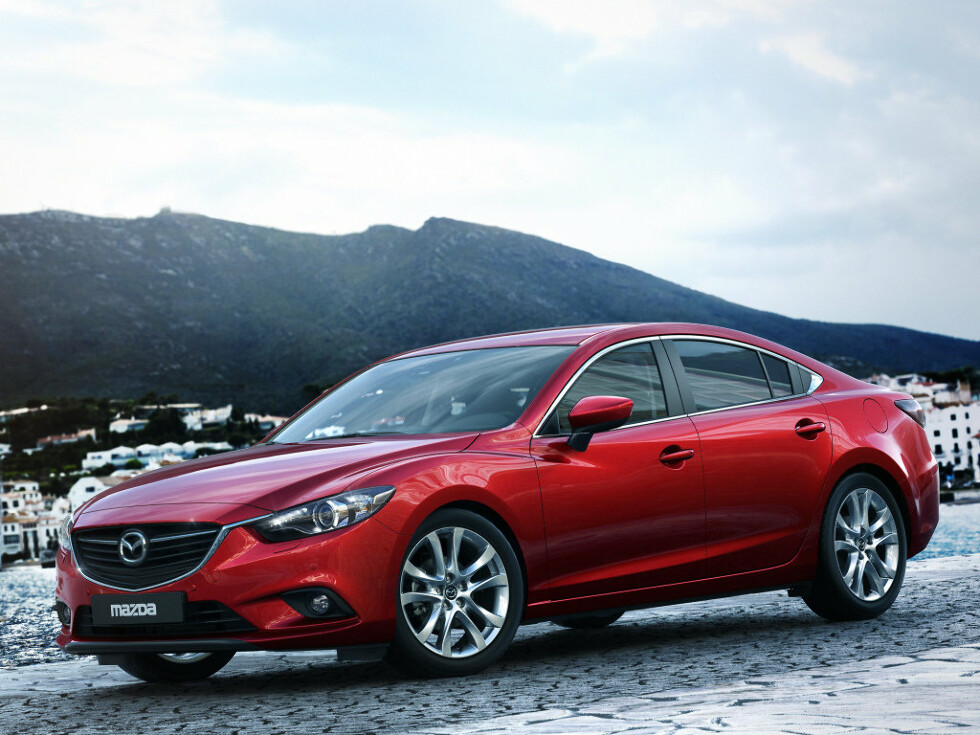 Коврики текстильные "Классик" для Mazda 6 (седан / GJ) 2012 - 2015, темно-серые, 5шт.