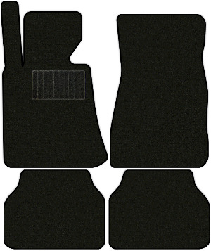 Коврики текстильные "Классик" для BMW 5-Series IV (седан / E39) 1995 - 2000, черные, 4шт.