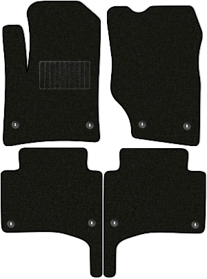 Коврики текстильные "Стандарт" для Porsche Cayenne (suv / 957) 2007 - 2010, черные, 4шт.