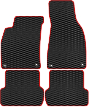 Коврики ЭВА "Ромб" для Audi S4 (универсал / B7) 2004 - 2008, черные, 4шт.